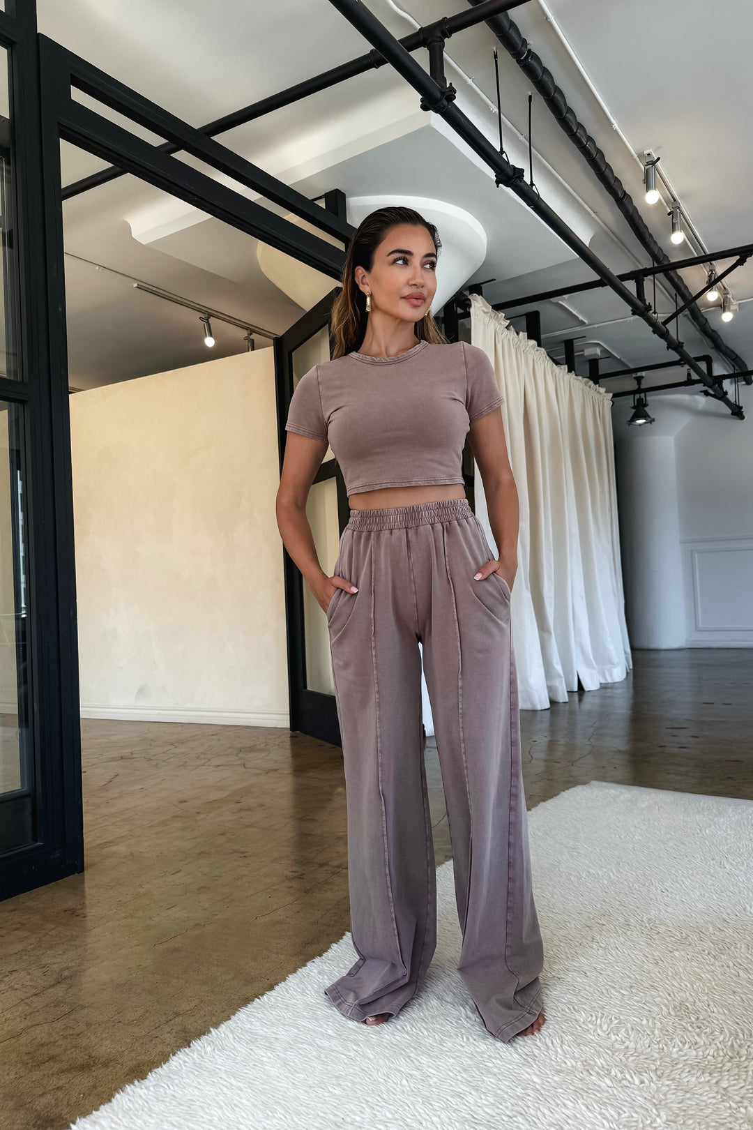 Donna 2-Piece Sweat Set - Mocha