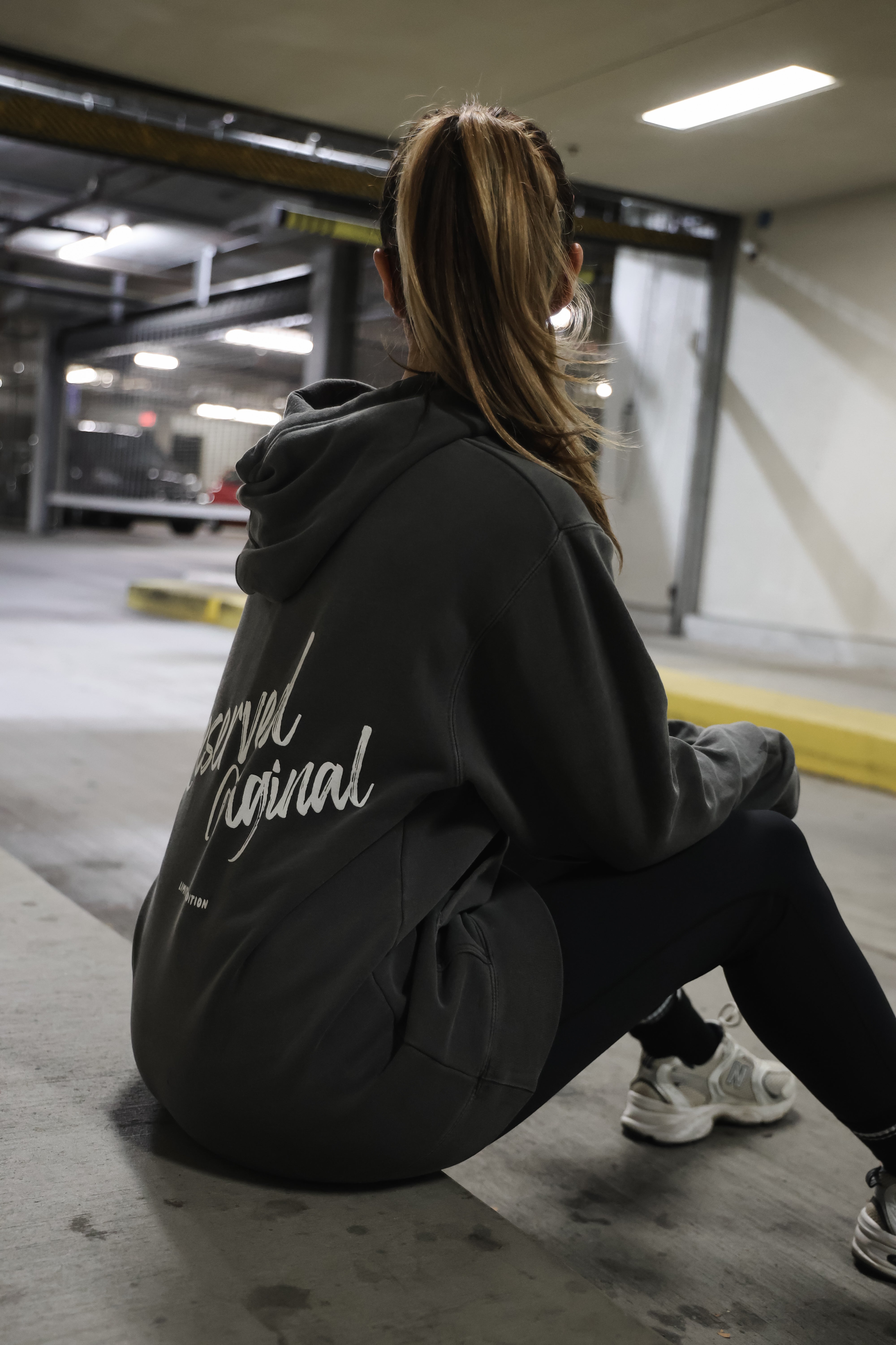 トップス DWS TOWN SWEATSHIRTS charcoal XXL Women's Tall Wearever Cross-Over Garment Dyed Hoodie