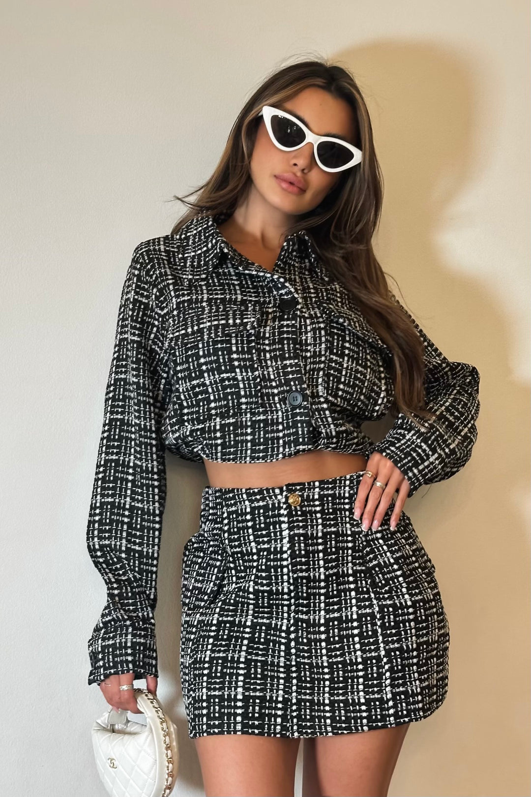 Kole Tweed 2-Piece Skirt Set