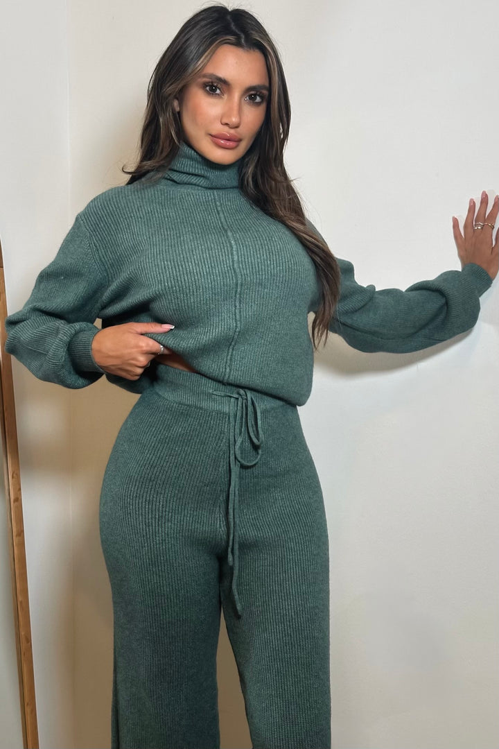 Gallienne Knit 2-Piece Set - Teal