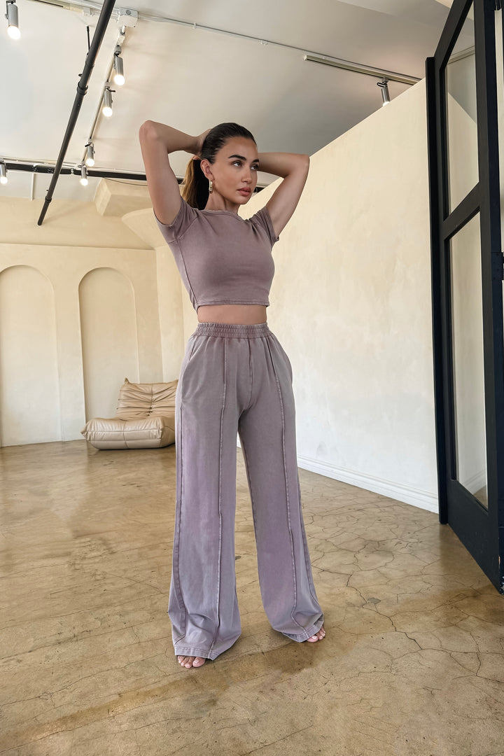 Donna 2-Piece Sweat Set - Mocha