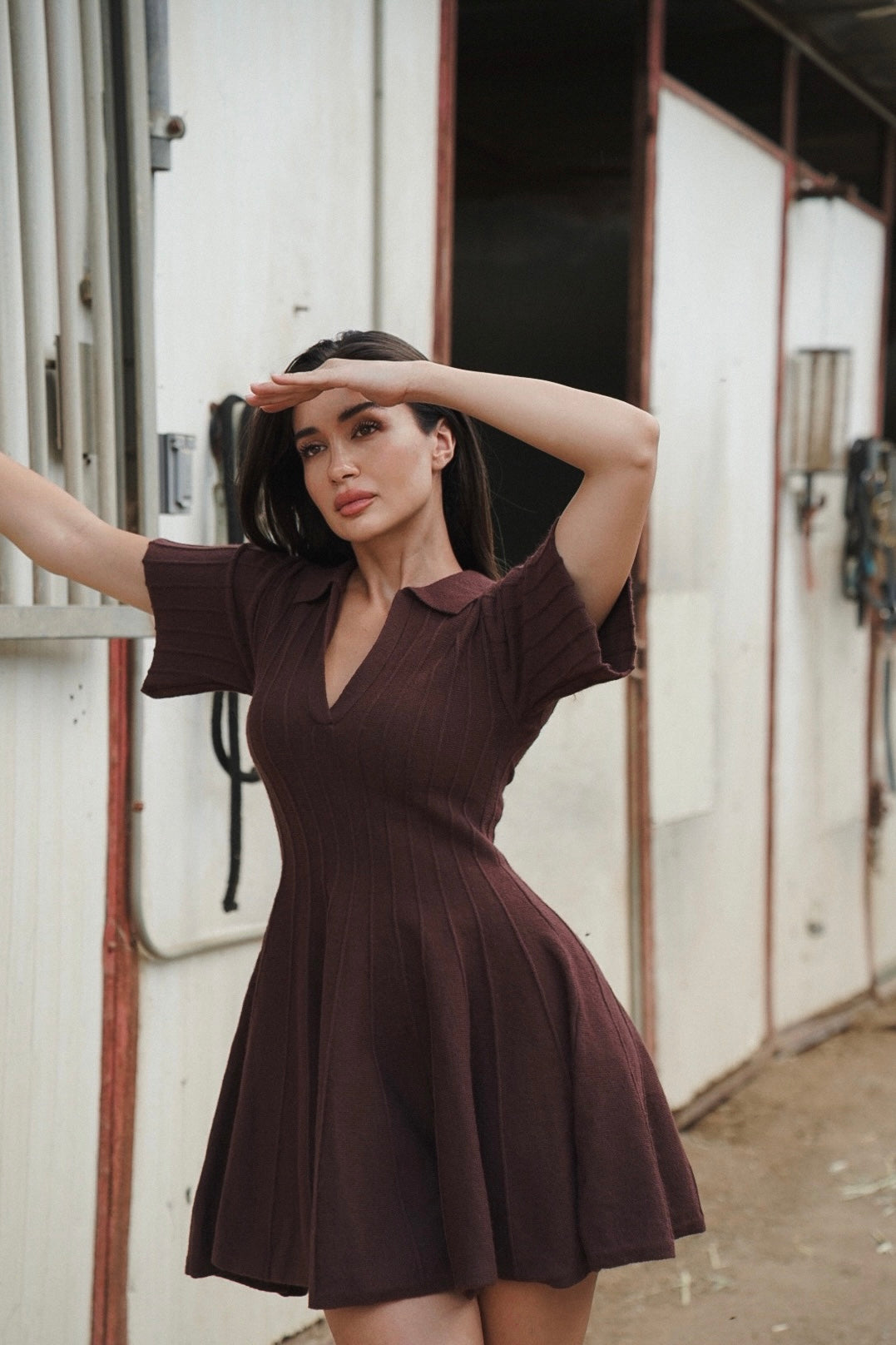 Brenda Knit Sweater Dress