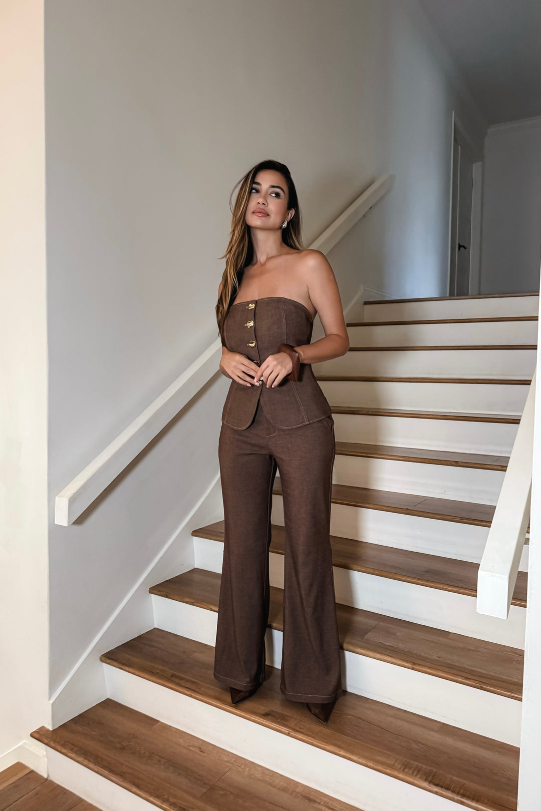 Amber Denim 2-Piece Pants Set