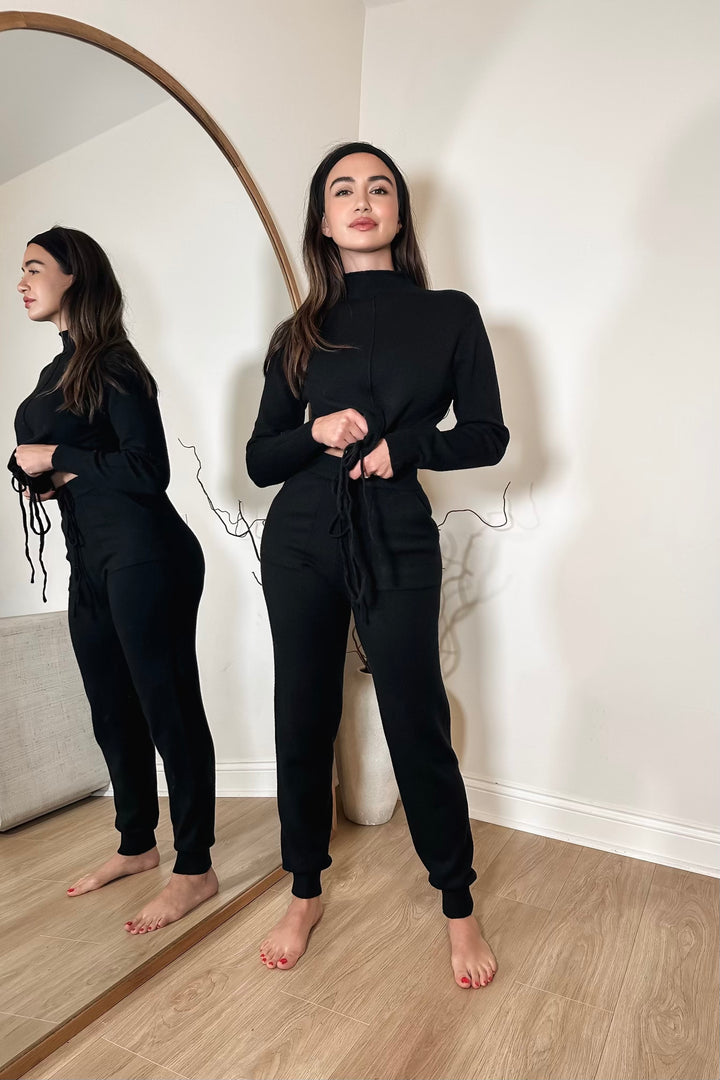 Maria Knit 2-Piece Set - Black