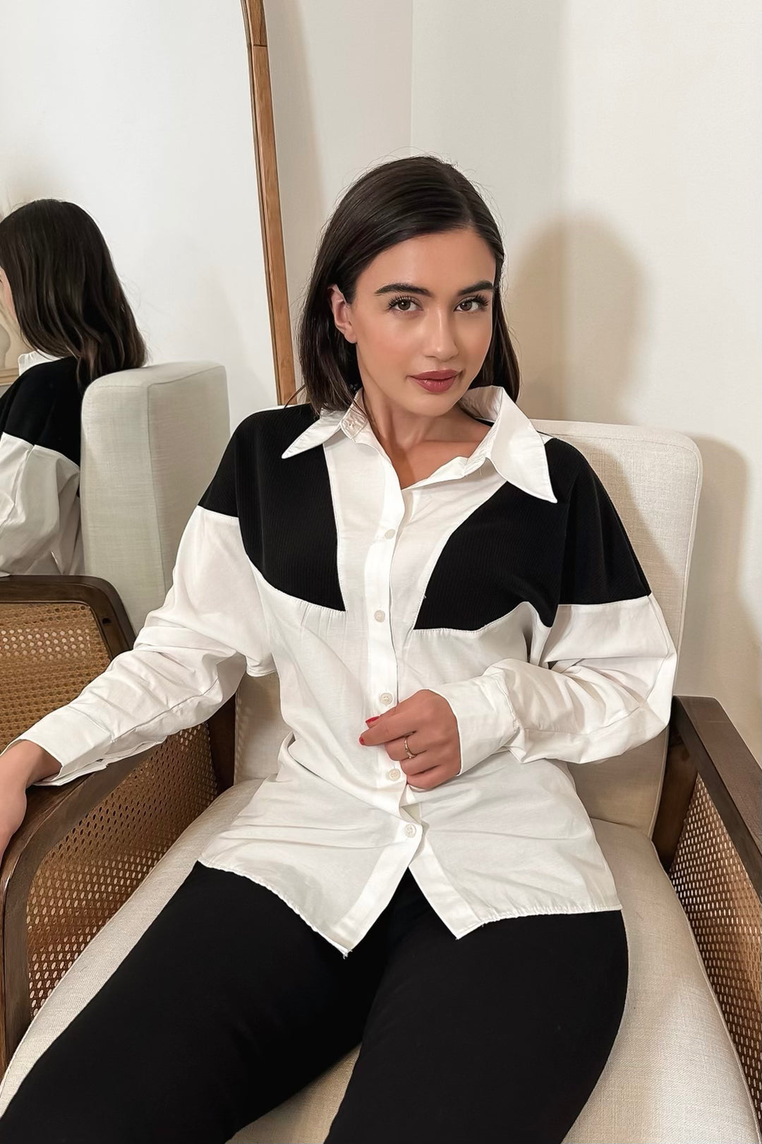 Brenda Button Up - Black