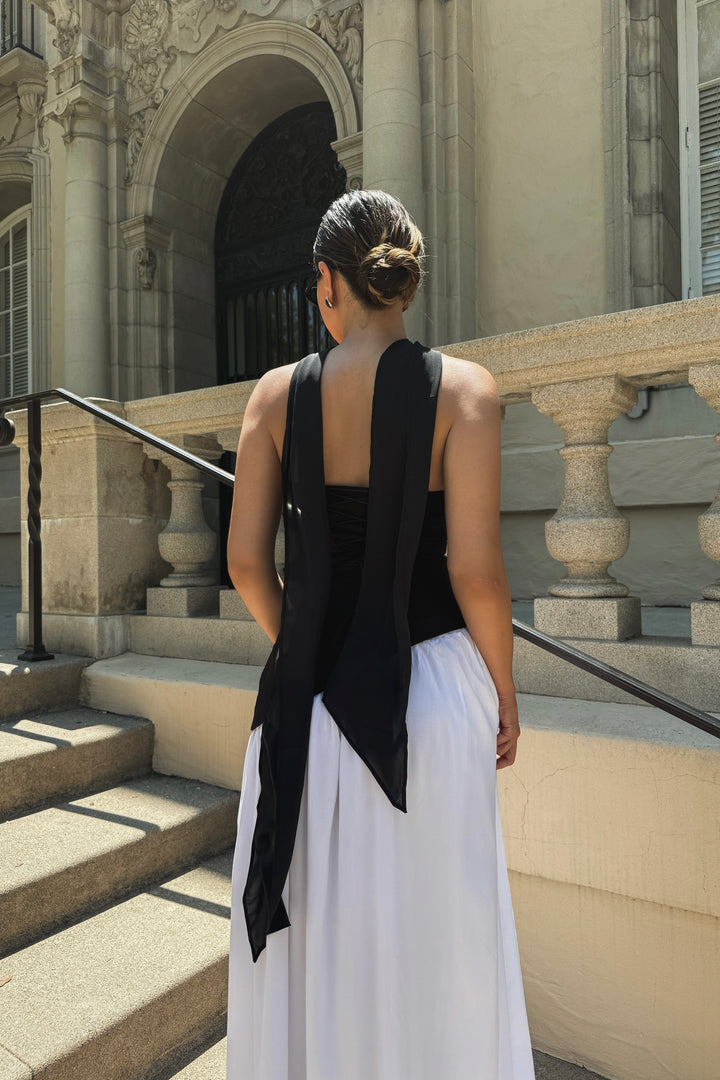 Taylor Gown - Black/White