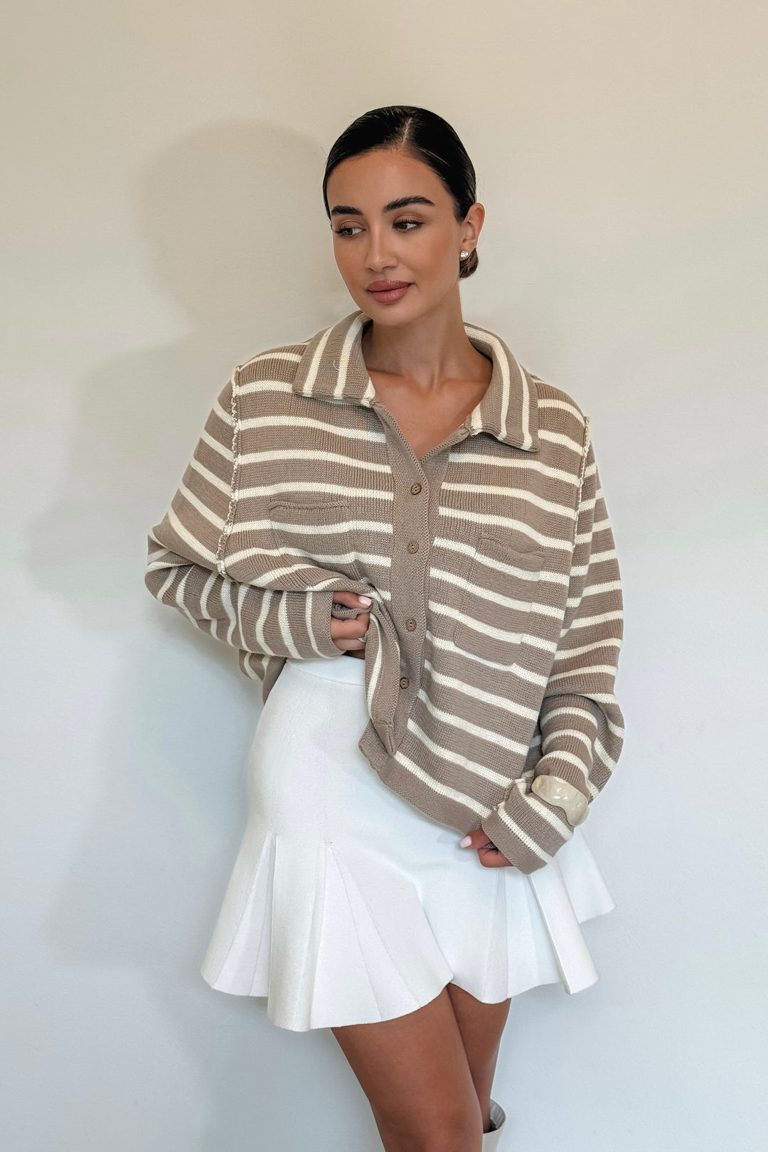 Nicki Knit Stripe Cardigan