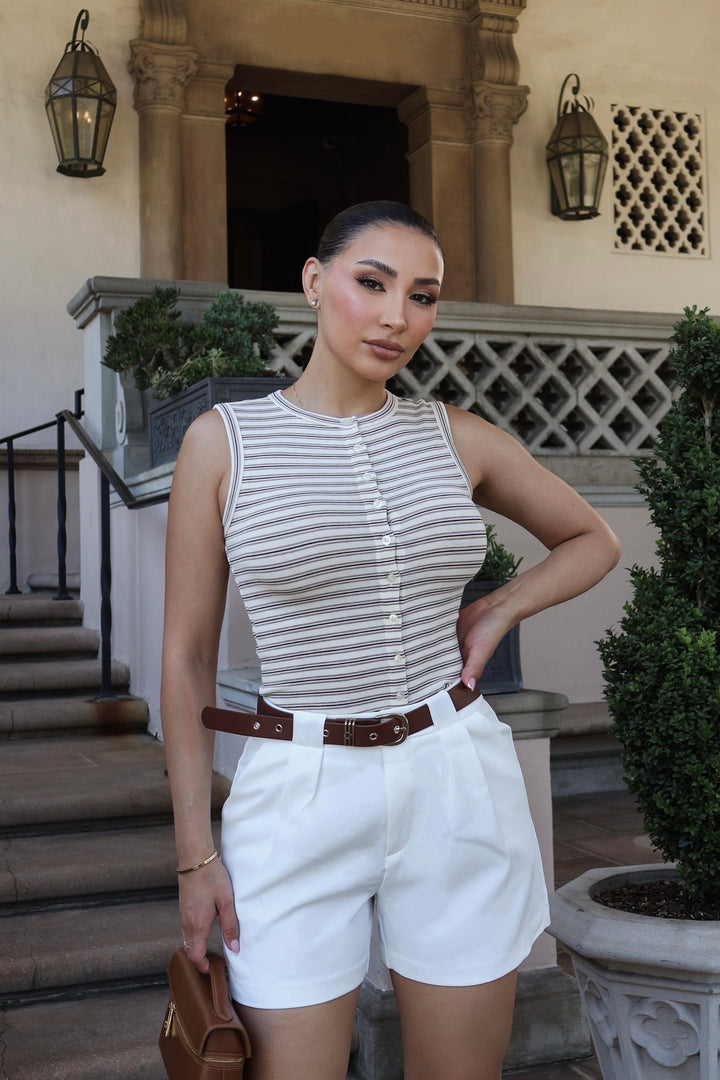 Nina Stripe Button Up