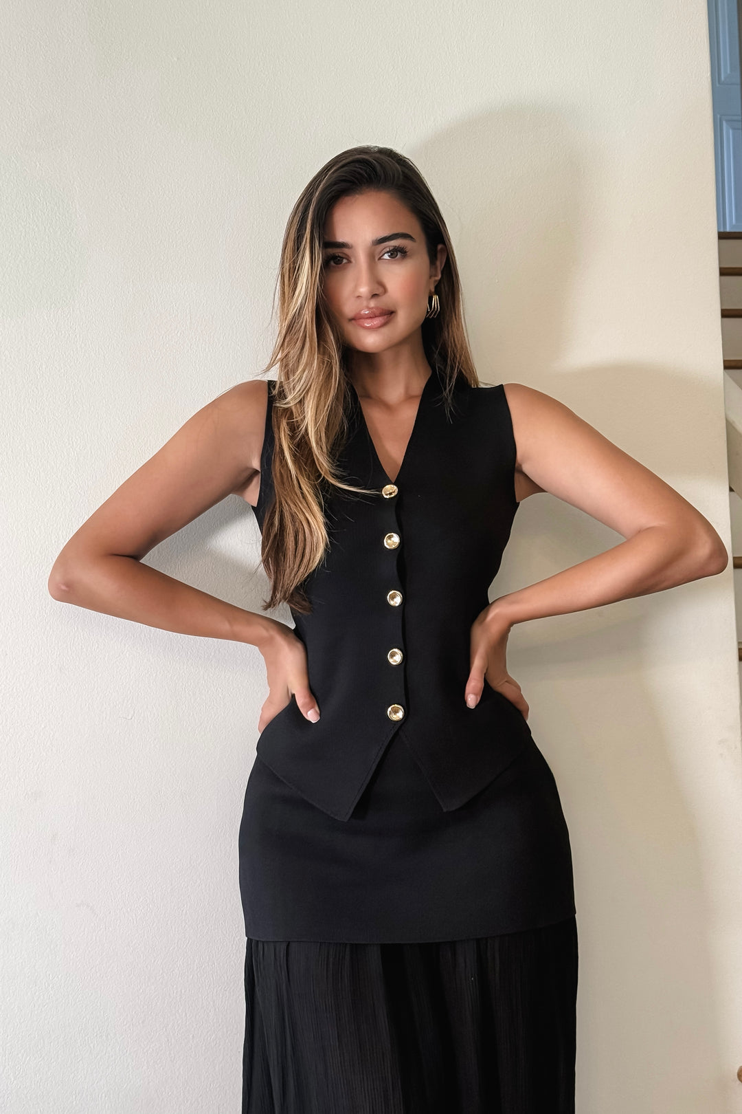 Bianca 2-Piece Skirt Set - Black