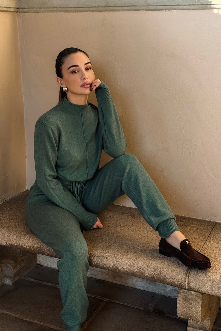Maria Knit 2-Piece Set - Green