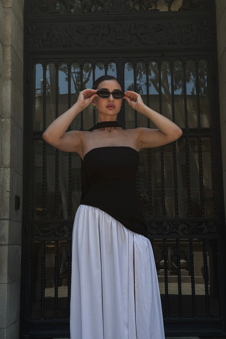 Taylor Gown - Black/White