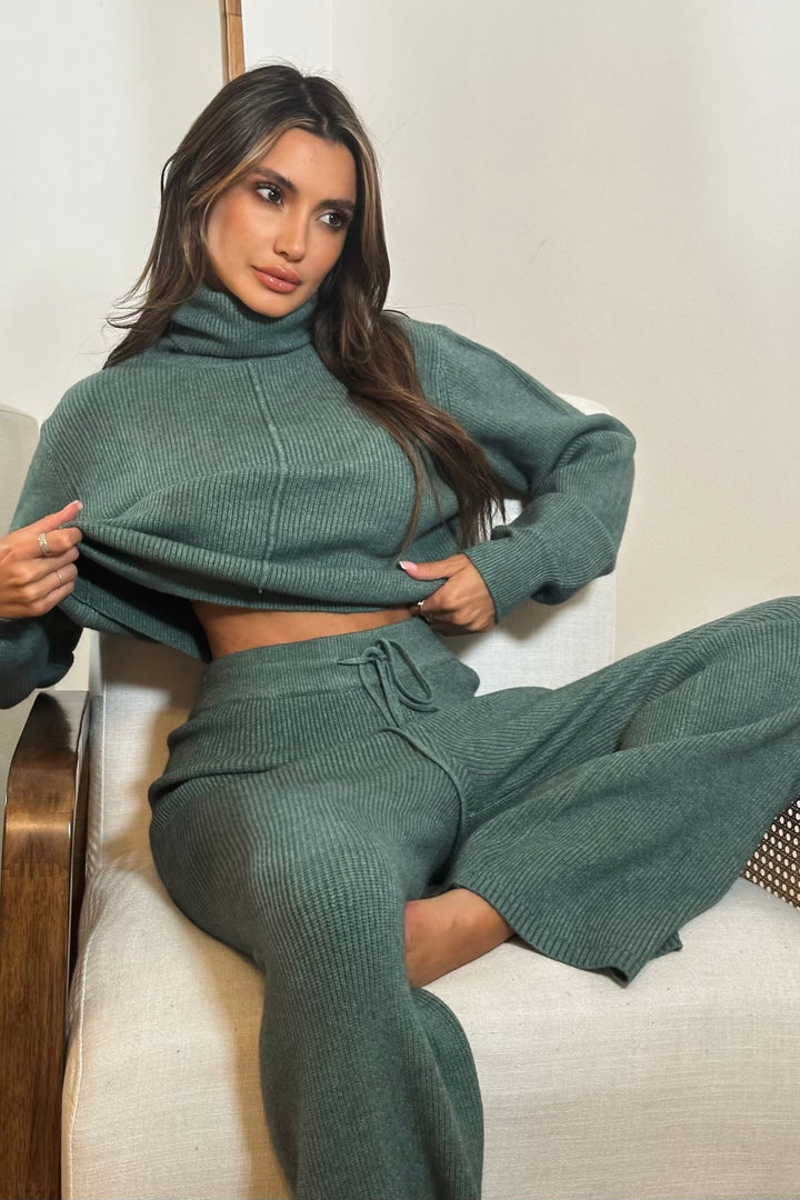 Gallienne Knit 2-Piece Set - Teal