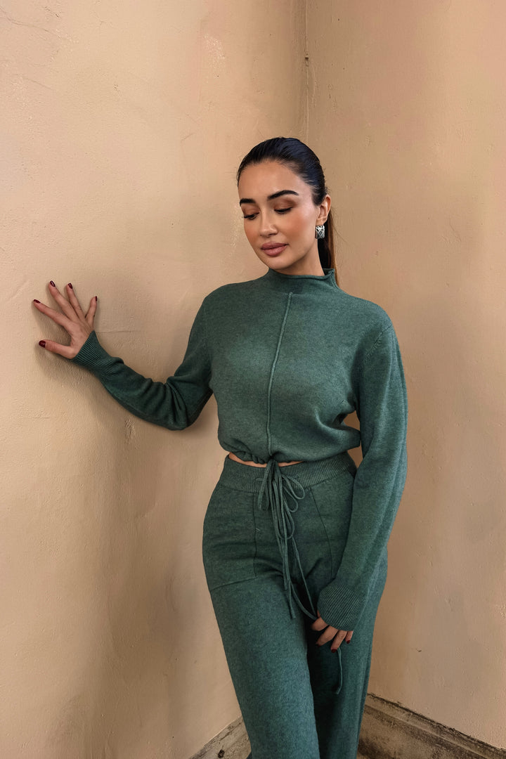 Maria Knit 2-Piece Set - Green