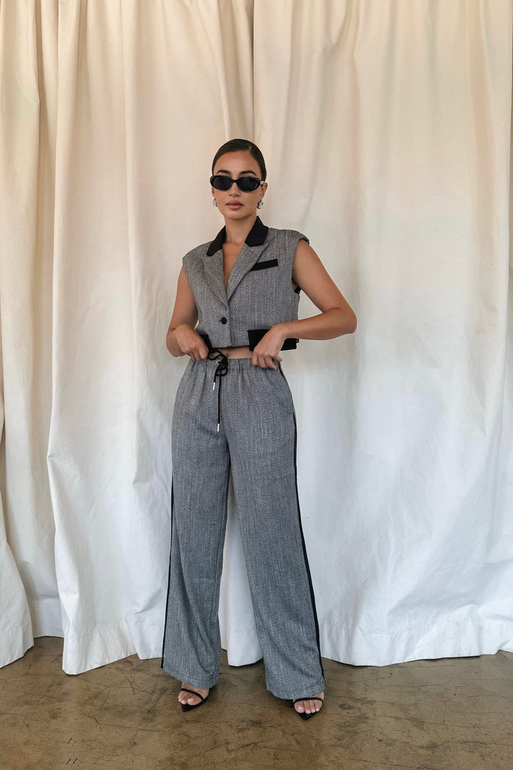Nancy 2-Piece Tweed Pants Set