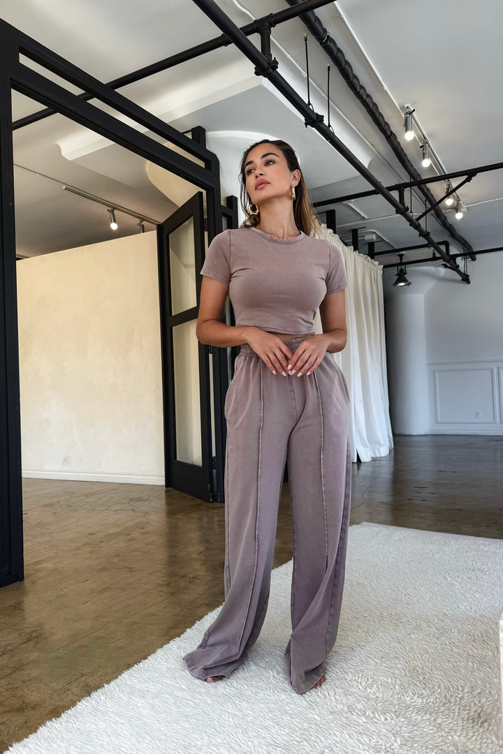 Donna 2-Piece Sweat Set - Mocha