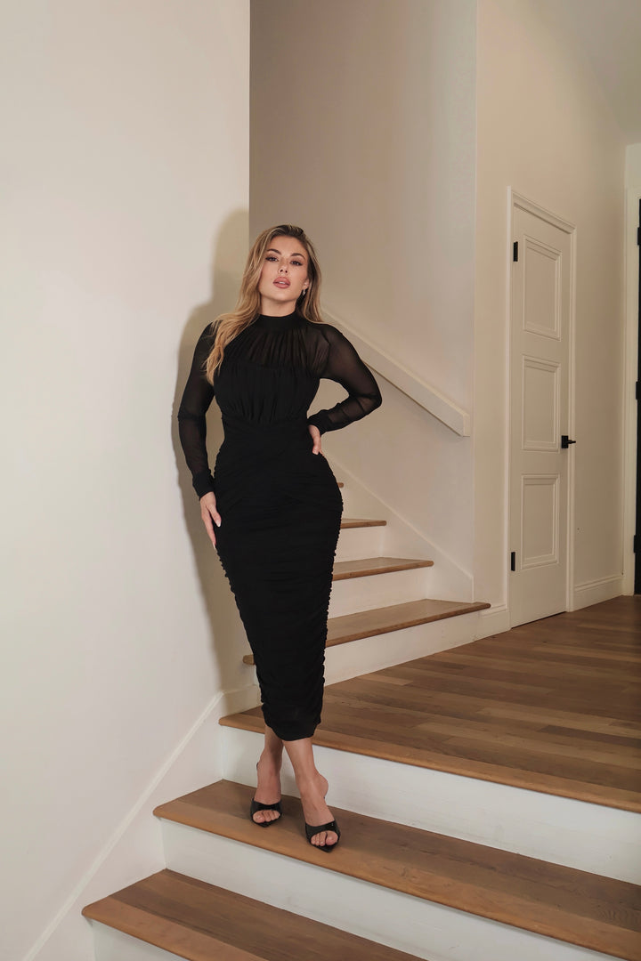 Lexie Mesh Dress - Black
