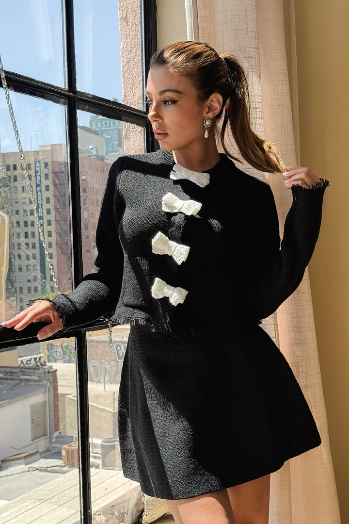 Jannie Bow 2-Piece Skirt Set