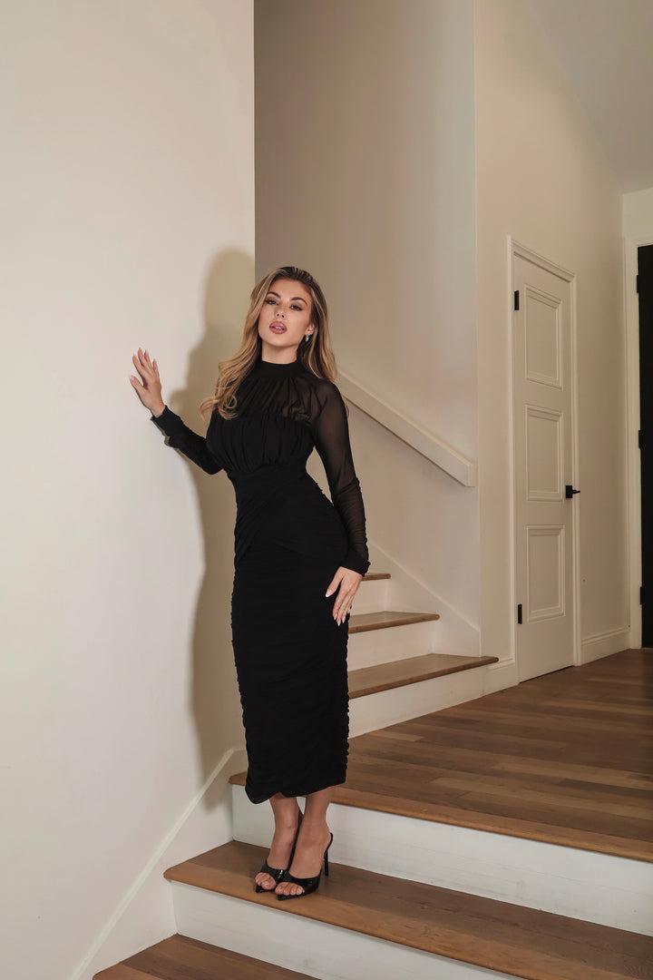 Lexie Mesh Dress - Black