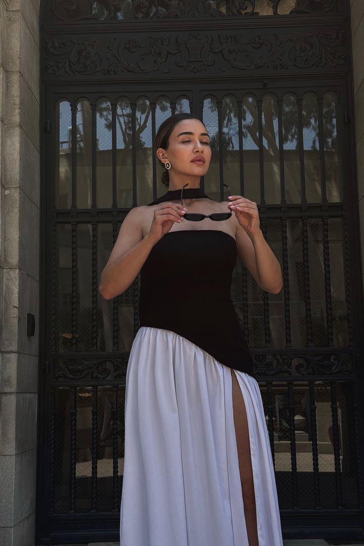 Taylor Gown - Black/White
