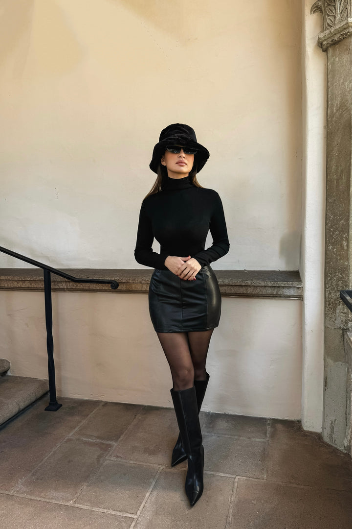 Imani Leather Skirt