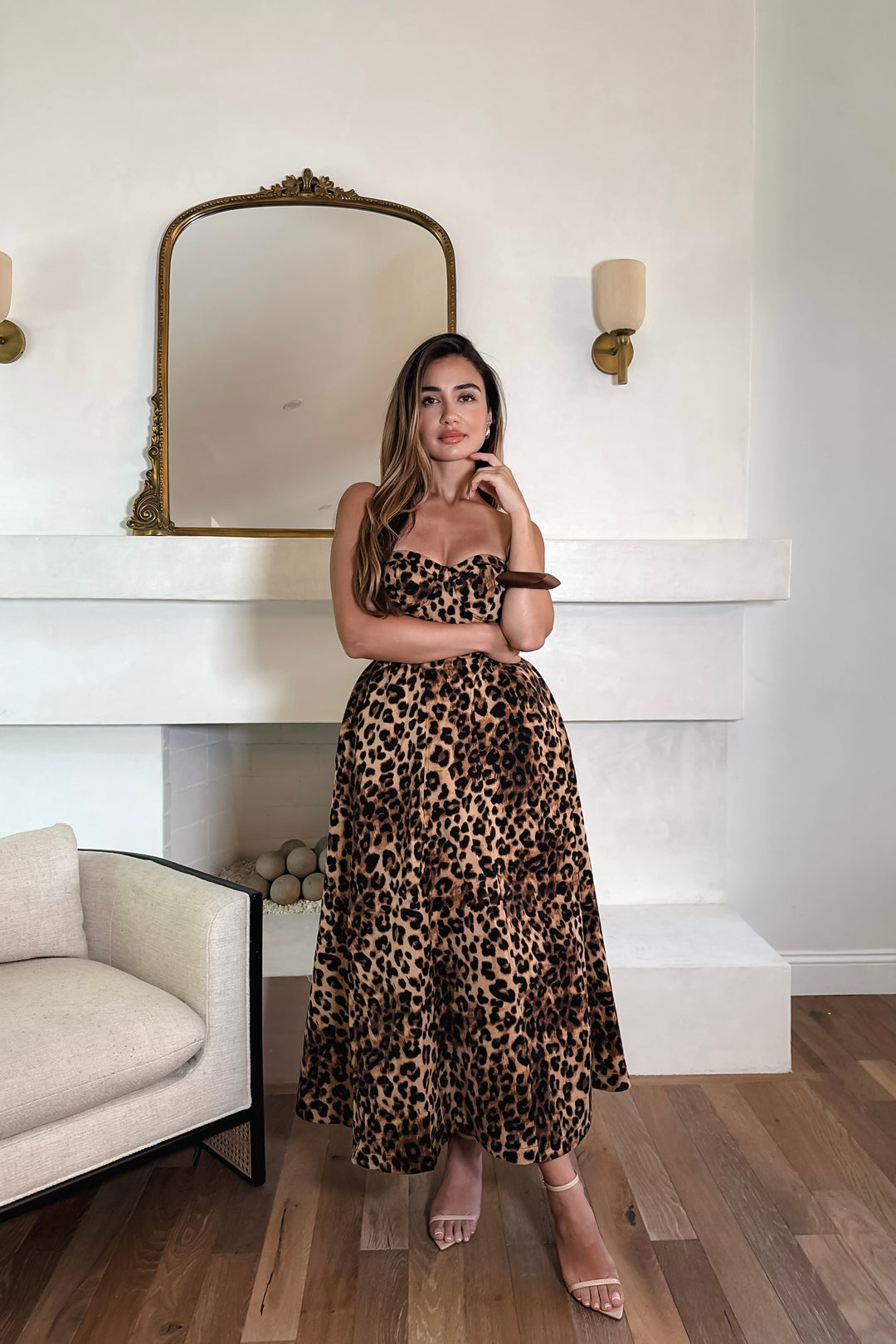 Ellanora Dress - Cheetah Print