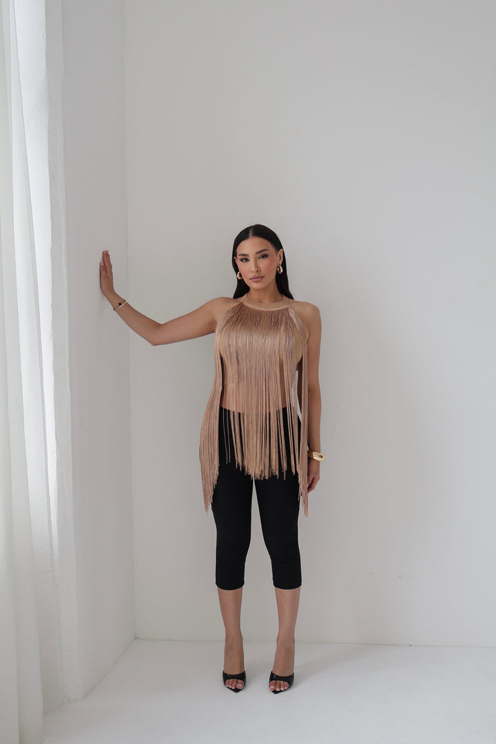 Sheryl Fringe Top