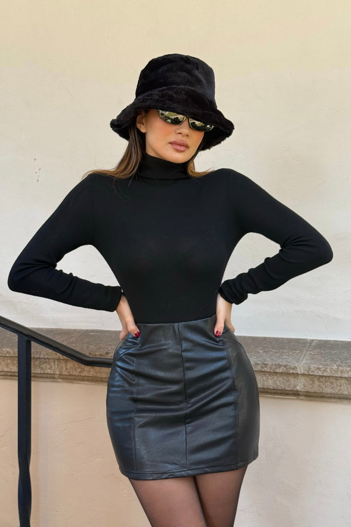 Imani Leather Skirt