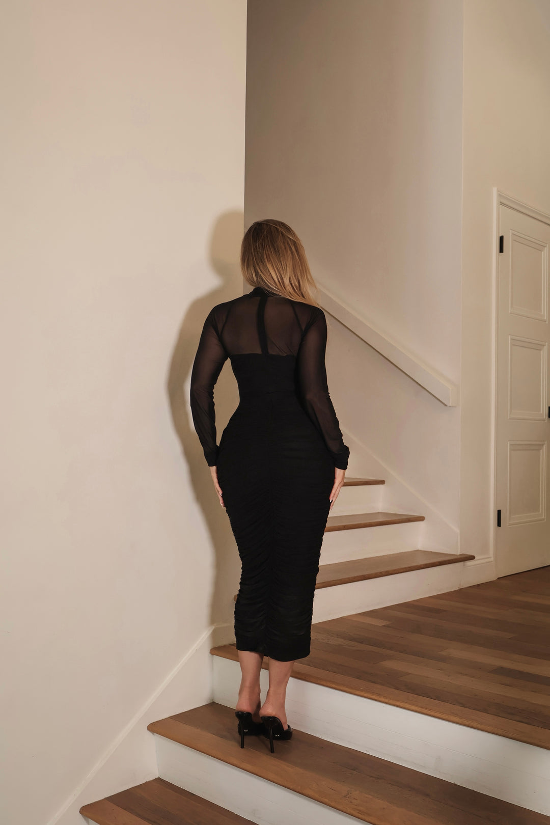 Lexie Mesh Dress - Black