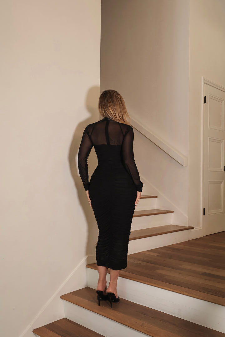 Lexie Mesh Dress - Black