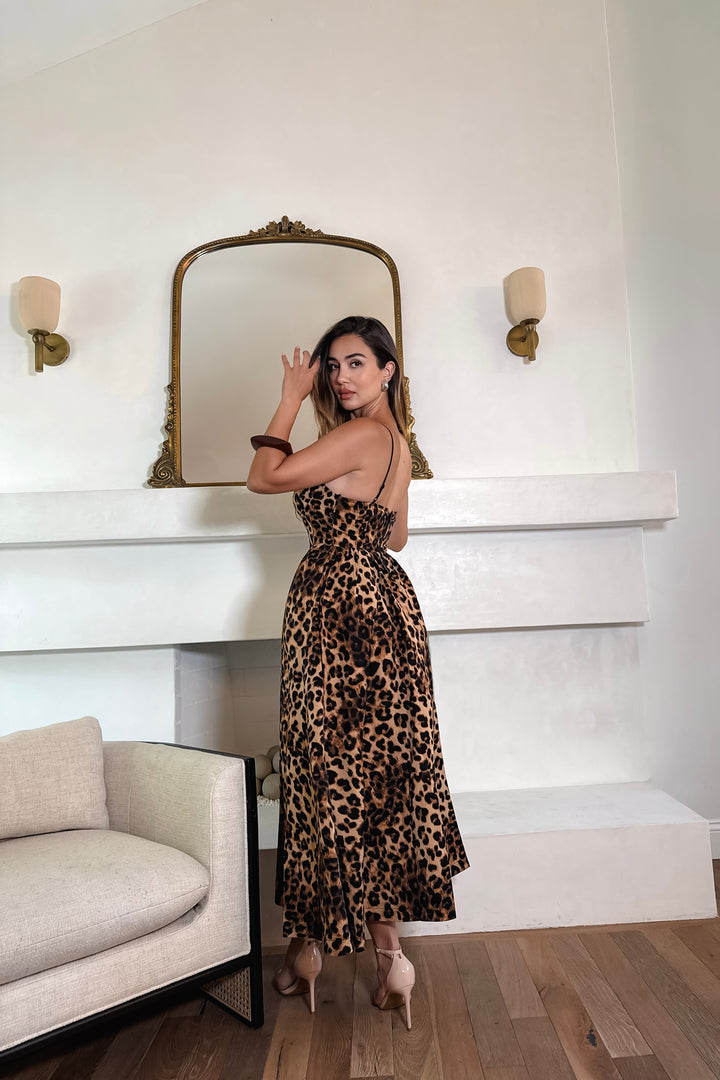 Ellanora Dress - Cheetah Print