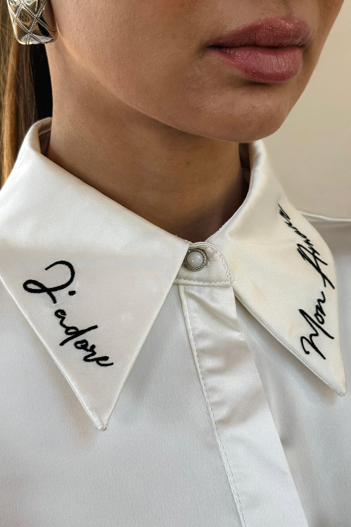 Jadore Satin Button Up