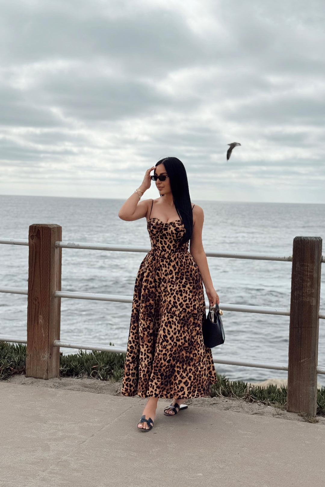 Ellanora Dress - Cheetah Print