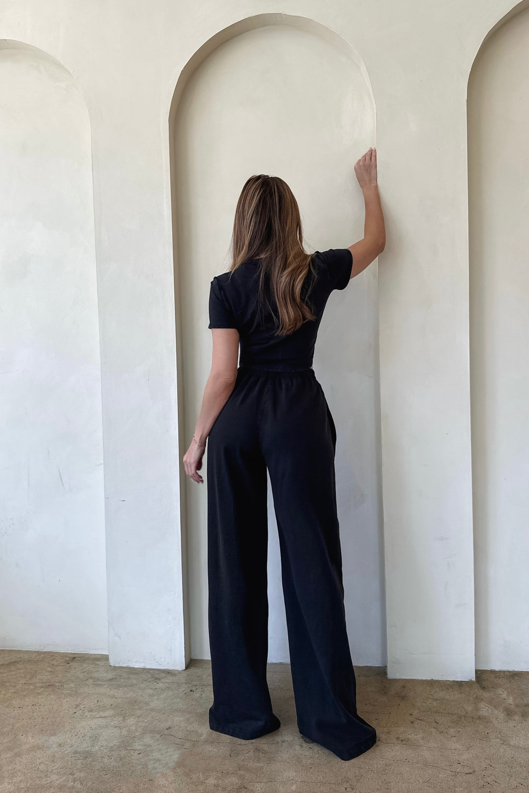 Donna 2-Piece Sweat Set - Black