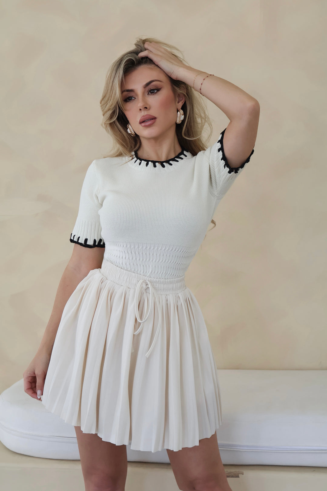 Molly Knit Top - Cream