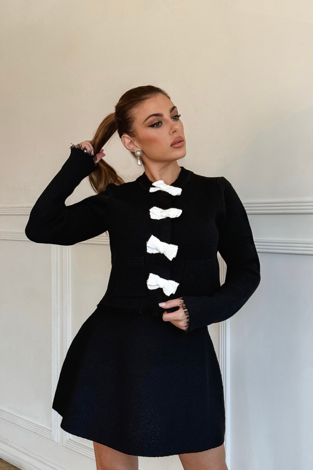 Jannie Bow 2-Piece Skirt Set