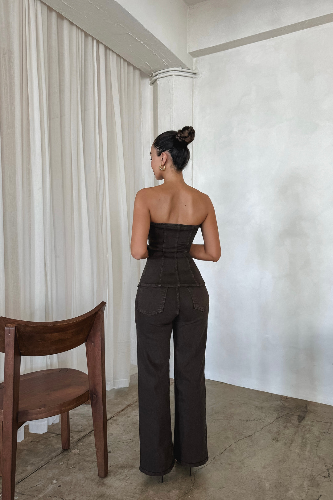 Julie 2-Piece Denim Pants Set