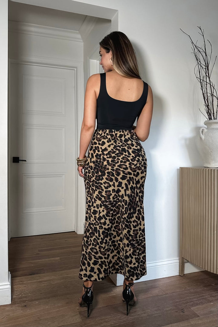 Joa Cheetah Print Skirt