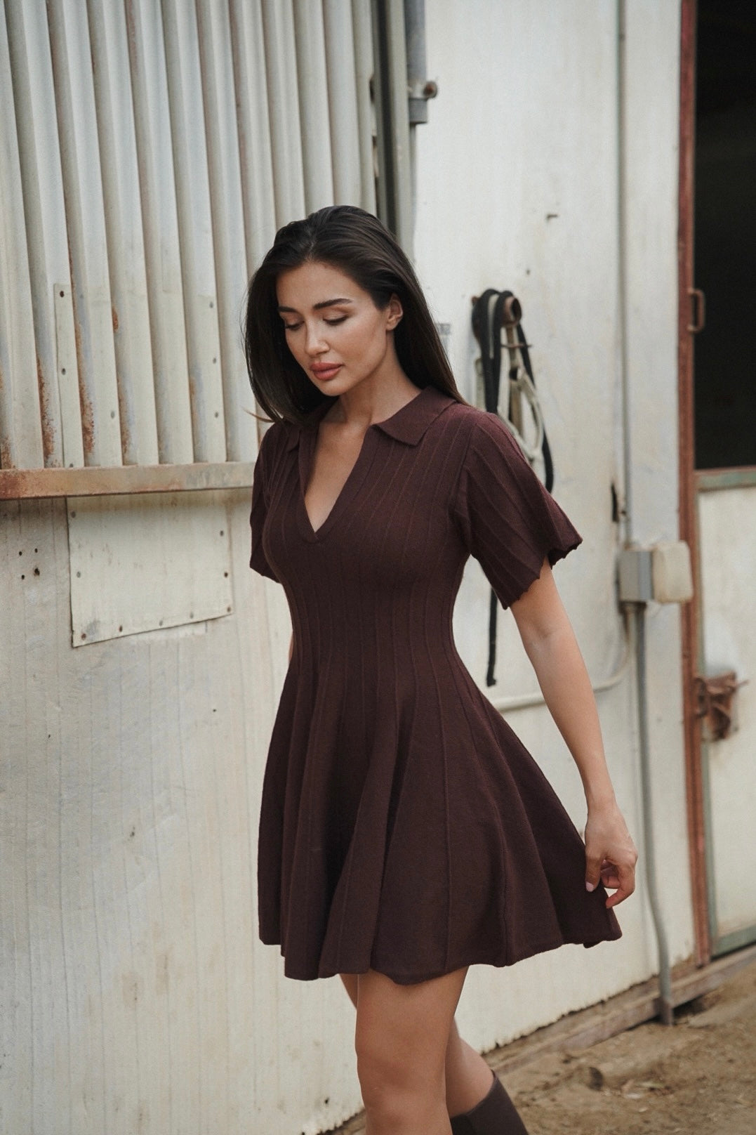Brenda Knit Sweater Dress