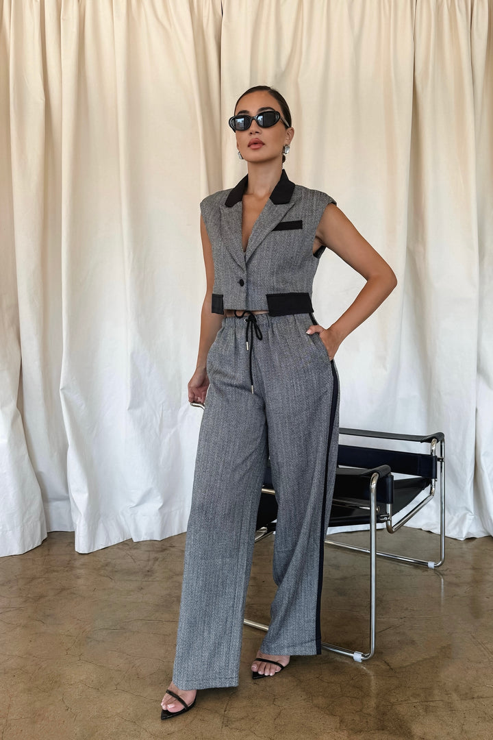 Nancy 2-Piece Tweed Pants Set