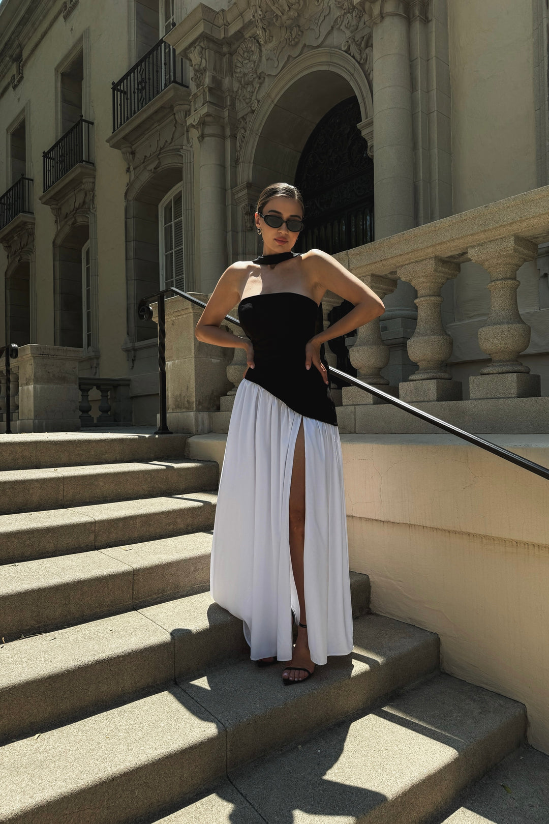 Taylor Gown - Black/White