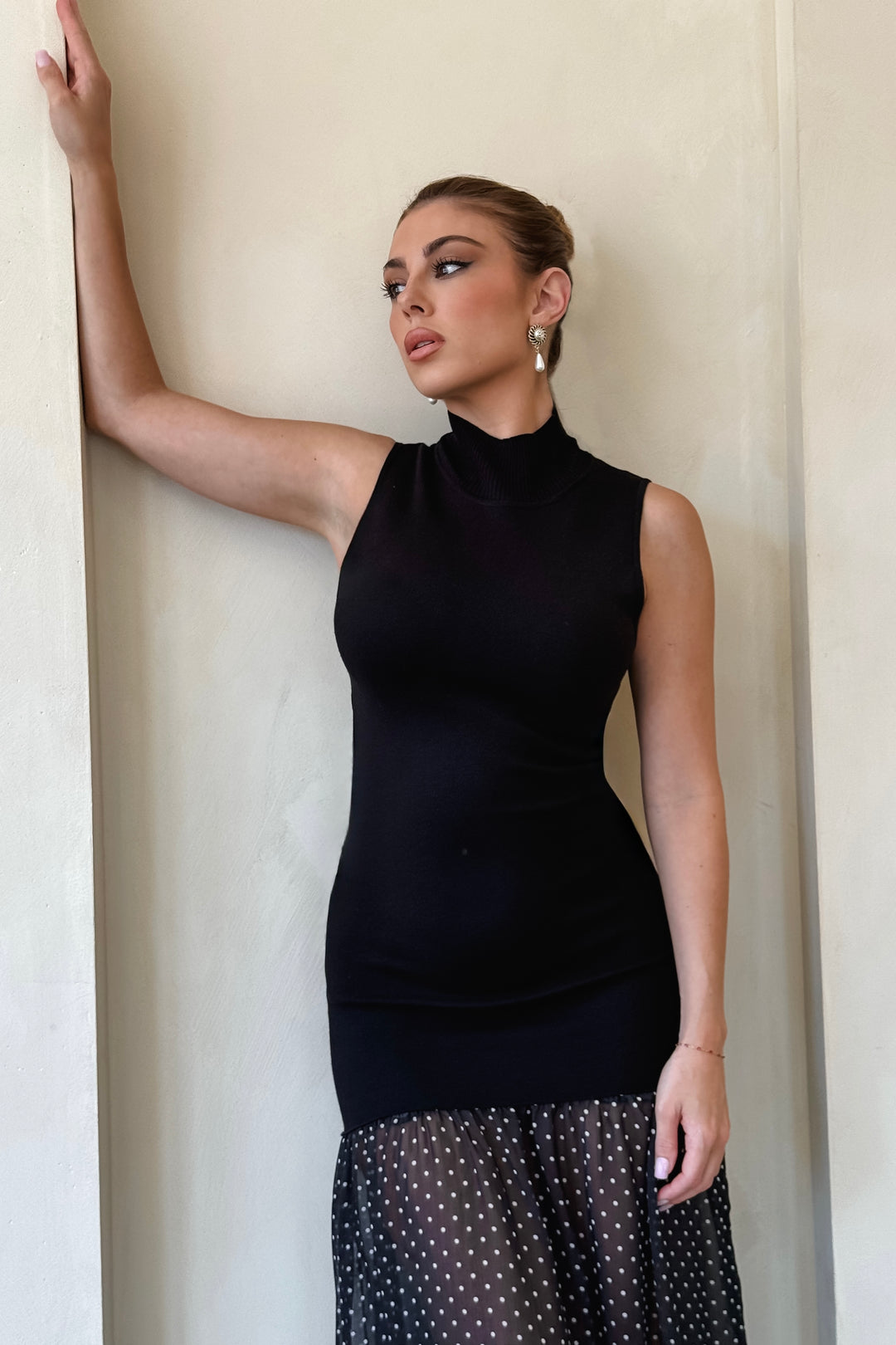 Randy Polkadot Mesh Dress