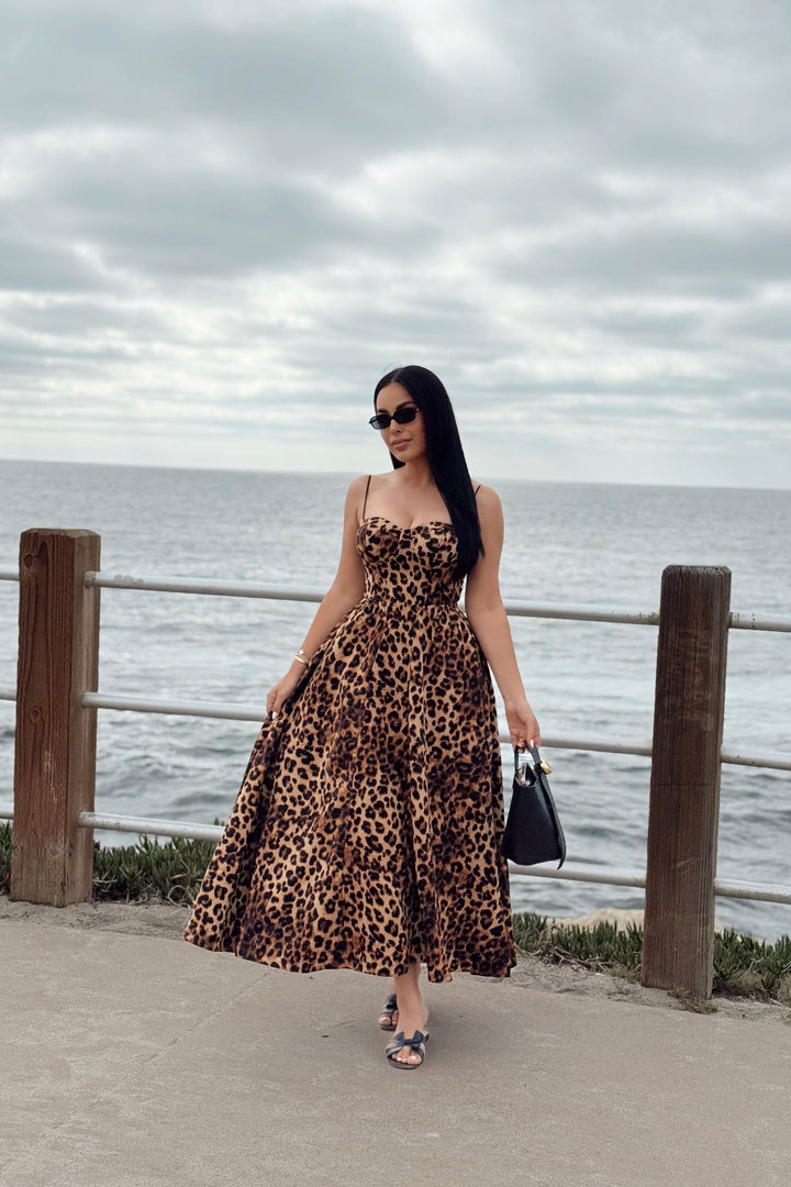 Ellanora Dress - Cheetah Print