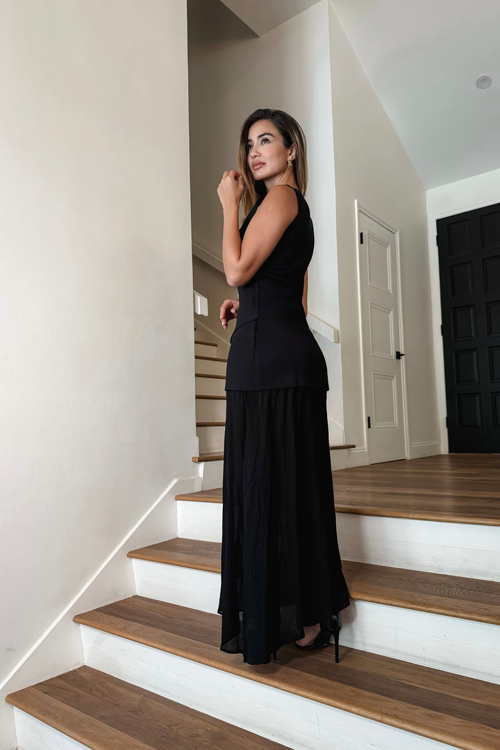 Bianca 2-Piece Skirt Set - Black