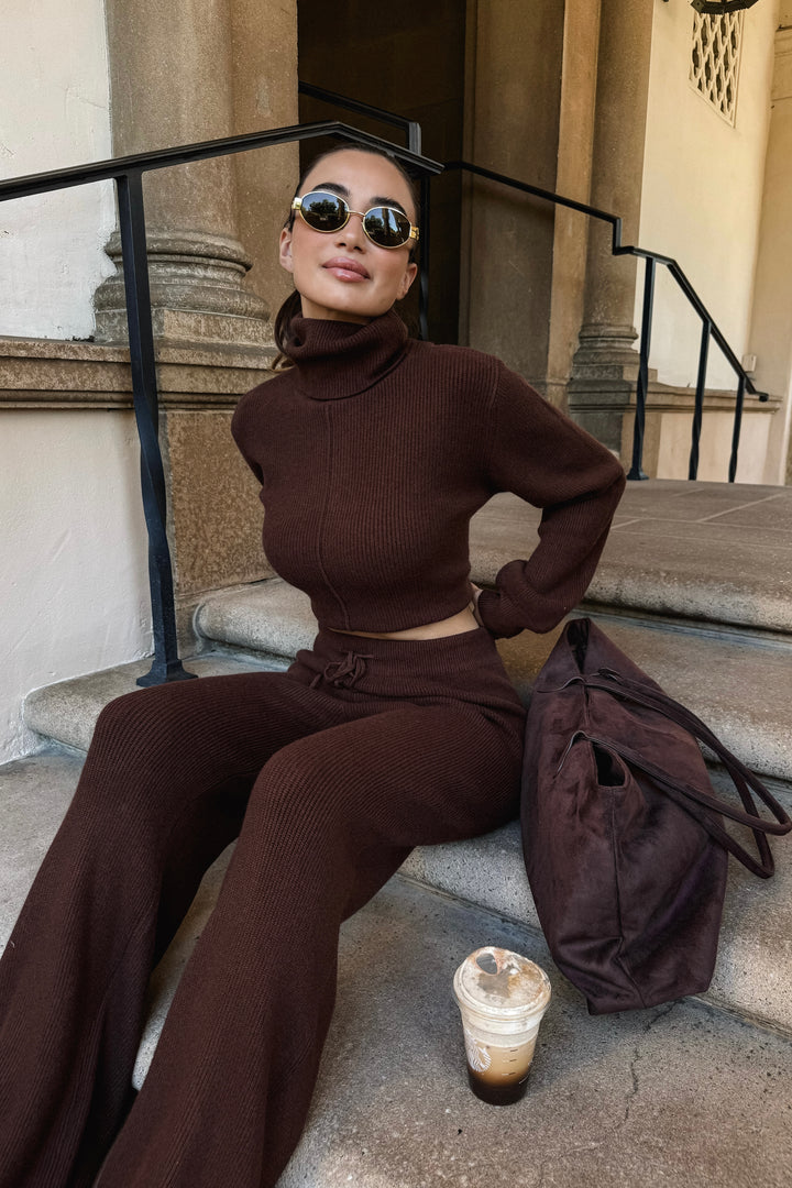 Gallienne Knit 2-Piece Set - Brown
