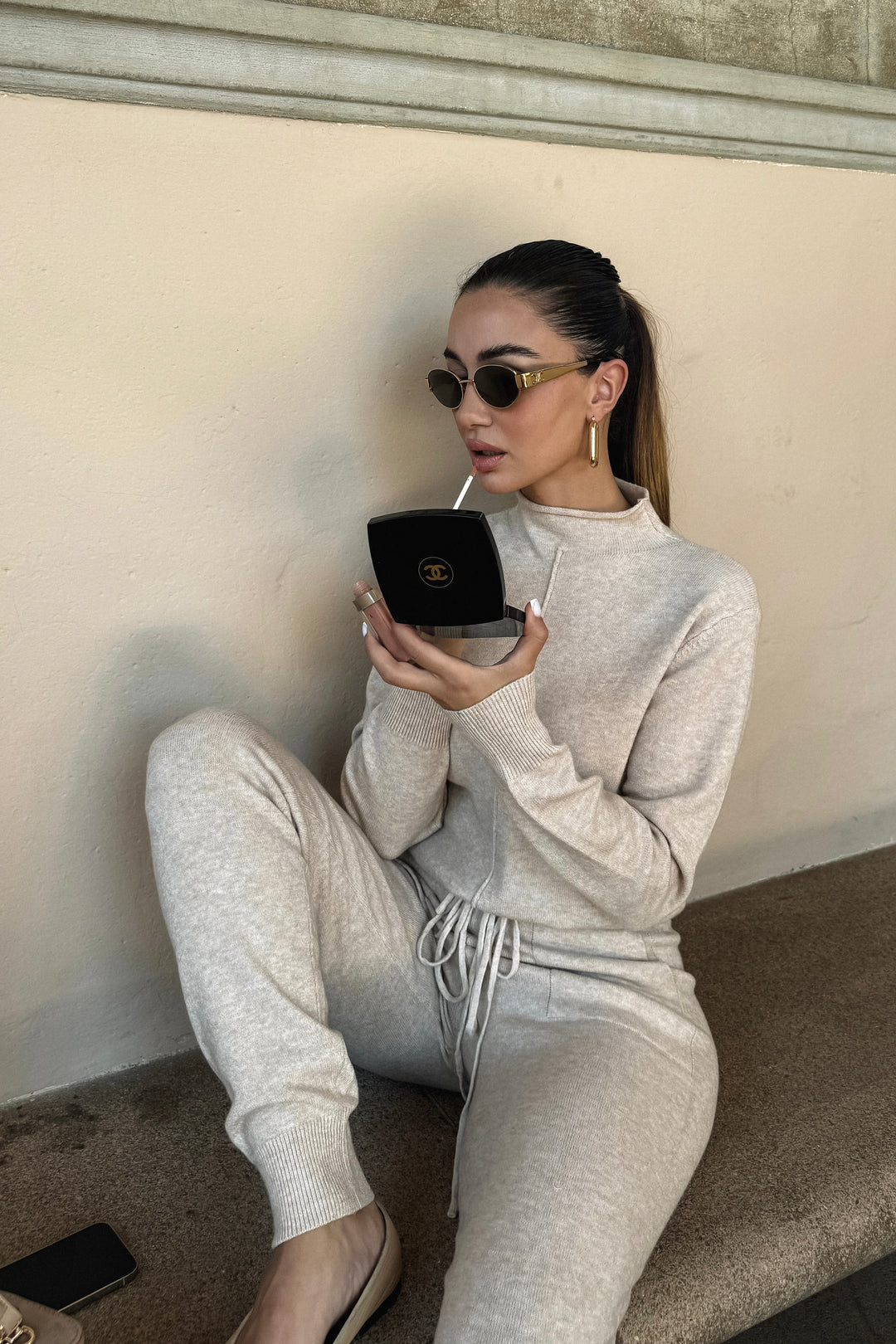 Maria 2-Piece Knit Set - Ivory