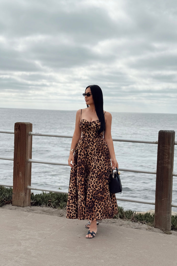 Ellanora Dress - Cheetah Print