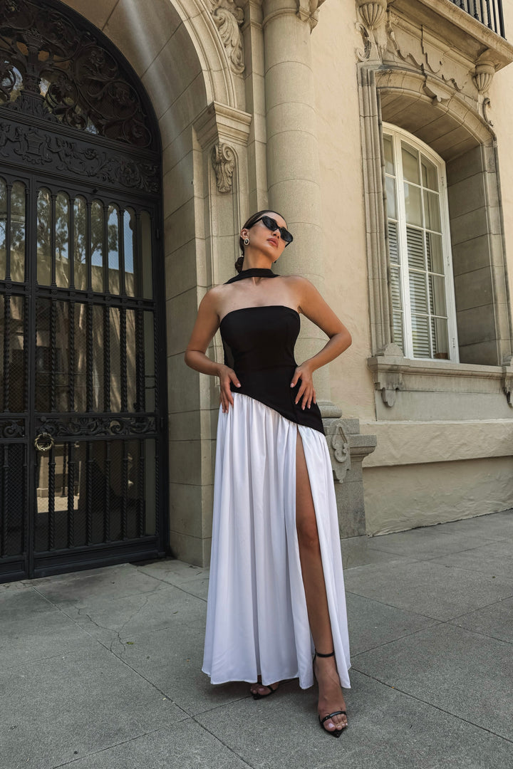 Taylor Gown - Black/White