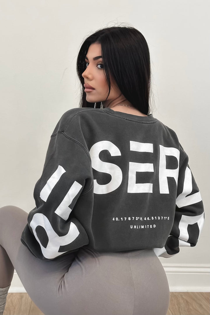 RESERVED Unisex City Crewneck - Charcoal