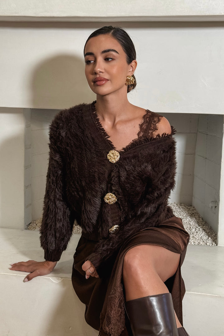 Abbey Fuzzy Cardigan