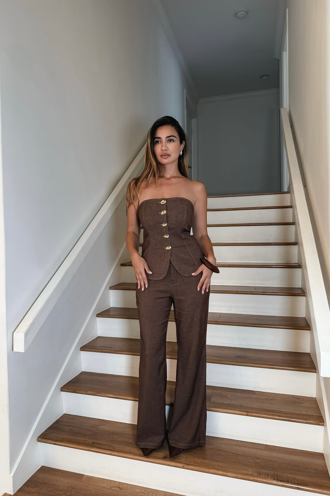 Amber Denim 2-Piece Pants Set